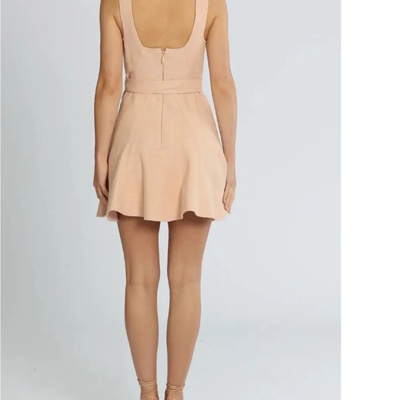 Acler Light Tan Belted Mini Dress - Picture 3 of 4